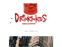 Tablet Screenshot of drinkinkids.com